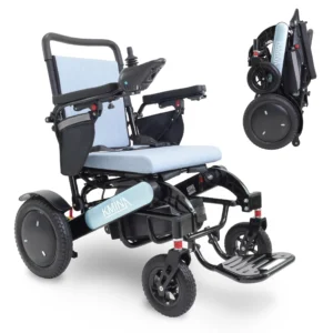 SILLA DE RUEDA ELECTRICA AZUL KMINA